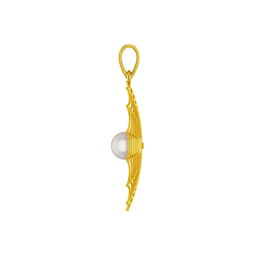18k Classic Gold Pendant Set That Resembles An All-time Favourite