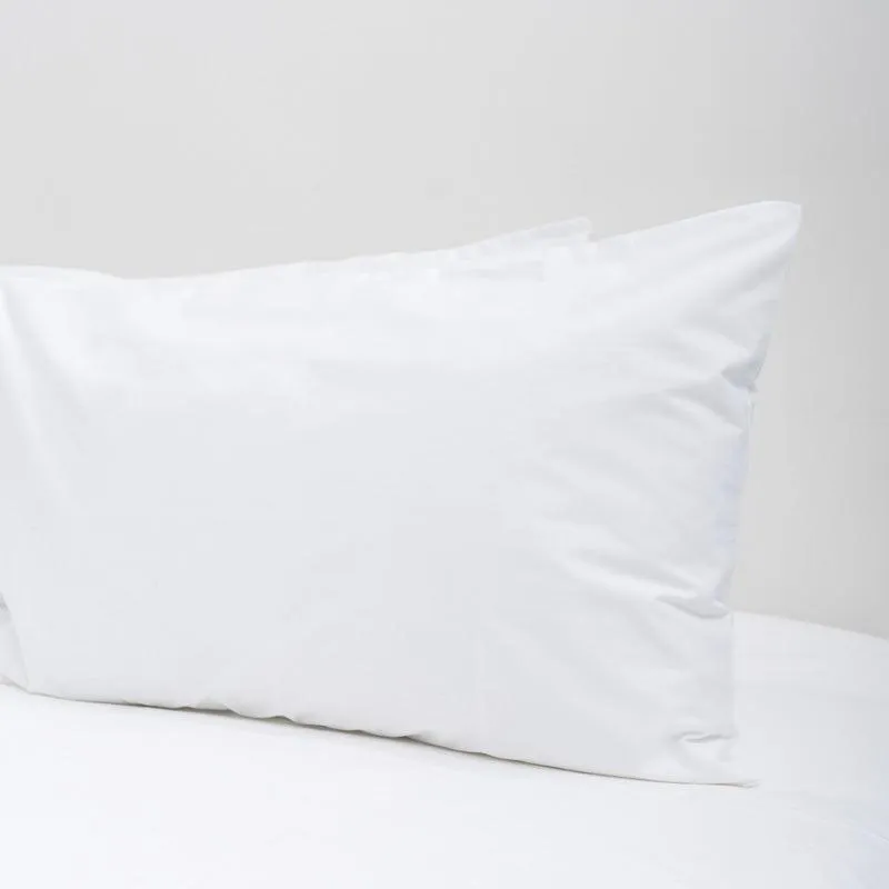 200 Thread Count 100% Cotton Percale Duvet Cover Set - White