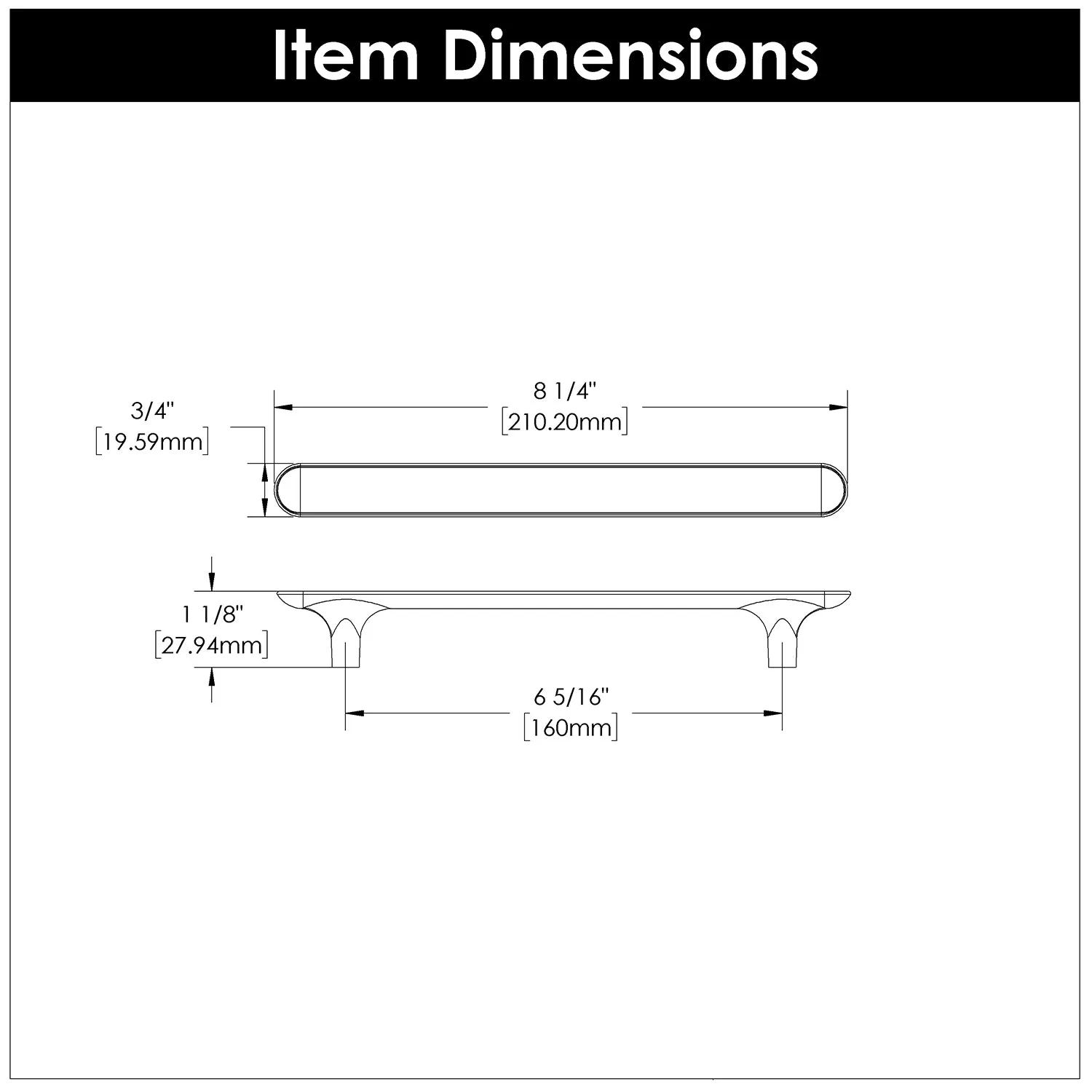 6-5/16 inch (160mm) Maven Pull