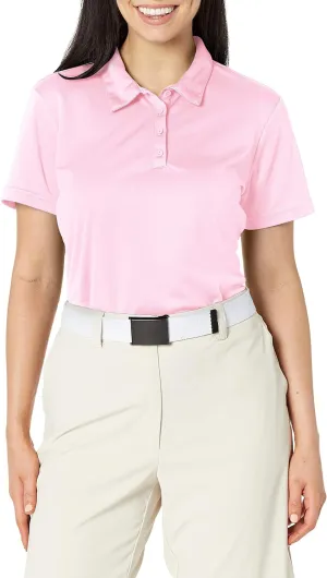 adidas womens Women's Performance Primegreen Shirt Polo, Pink 1, Large US