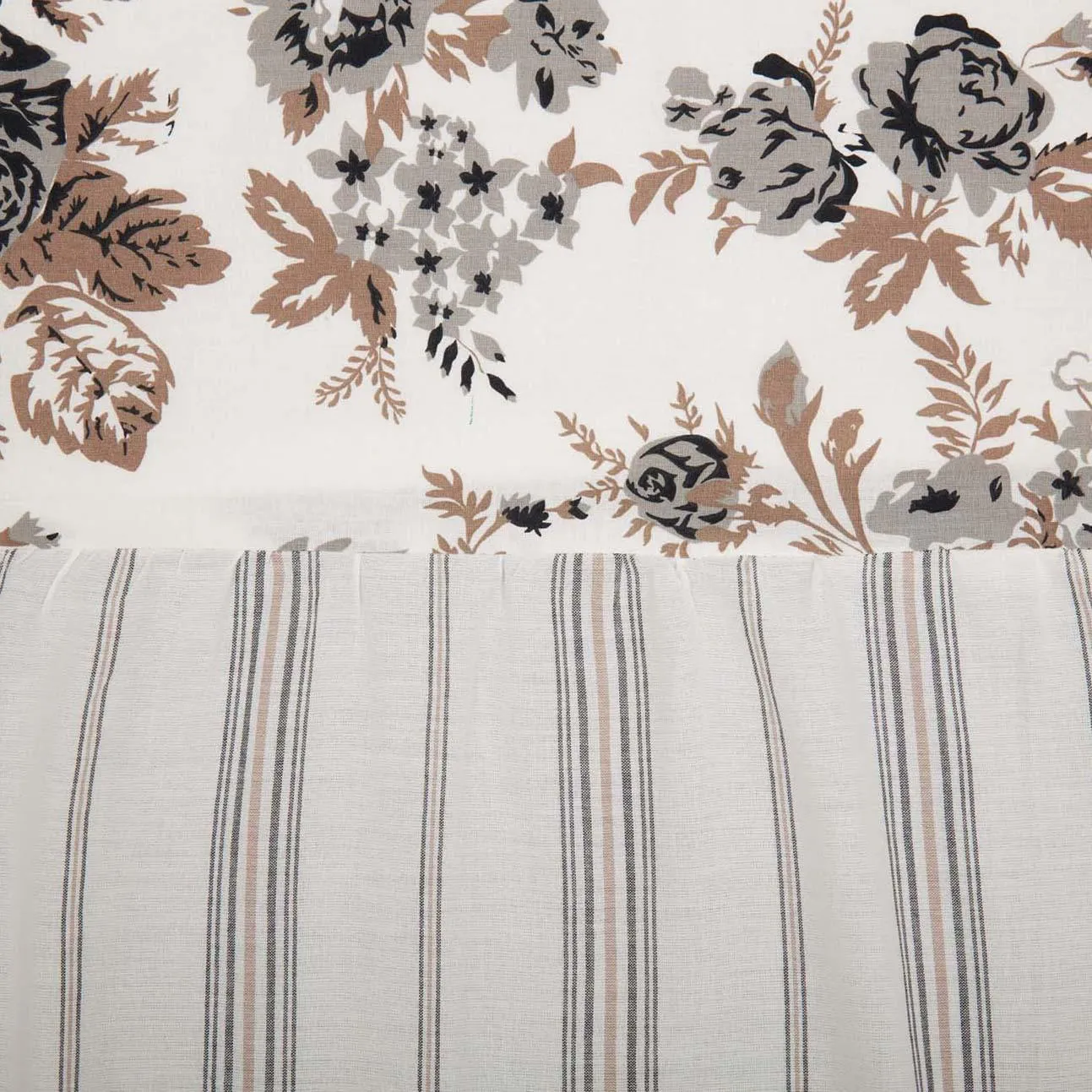 Annie Portabella Floral Ruffled Shower Curtain