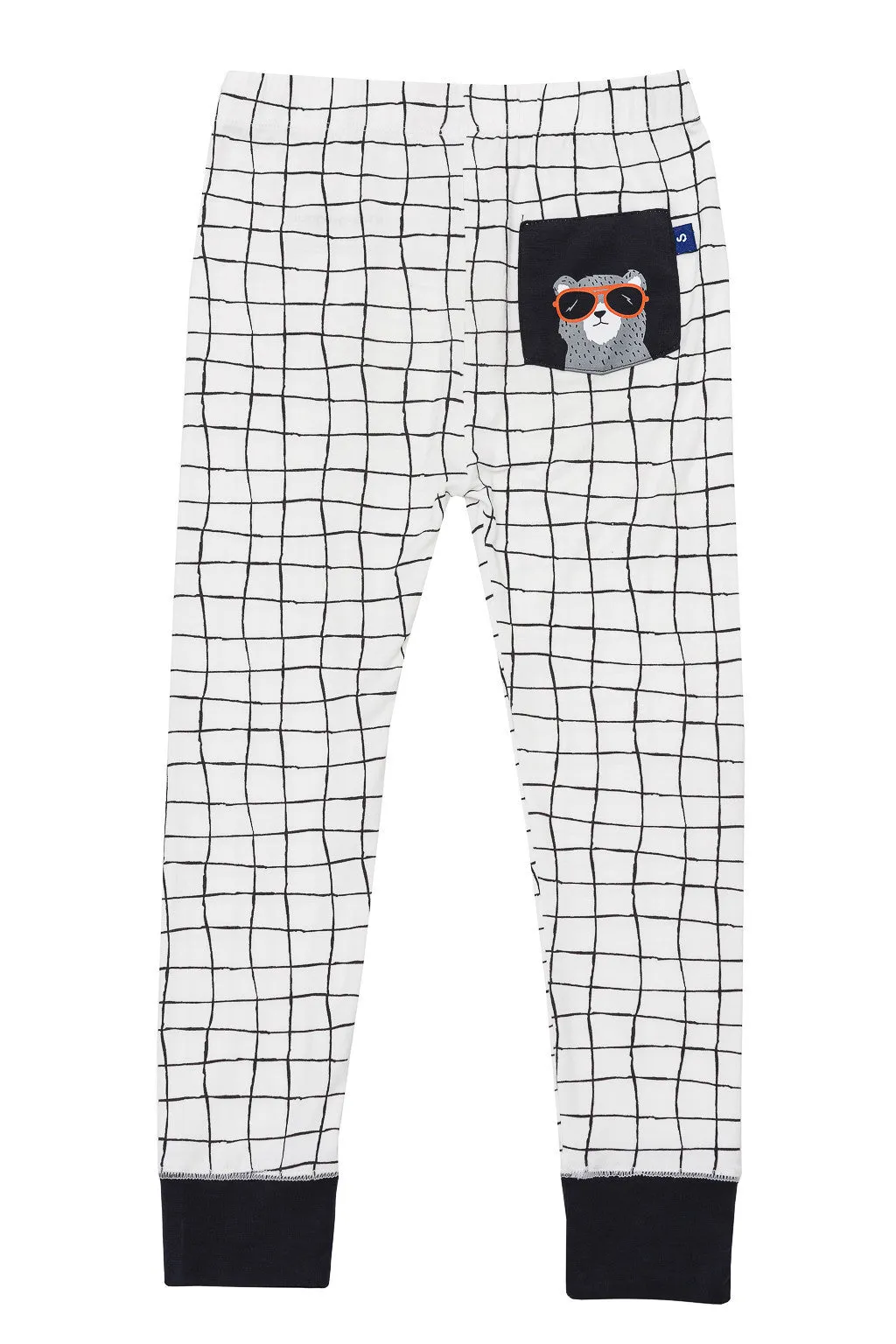 Bamboo long John Pyjamas - Harvey's unbearably cool bear