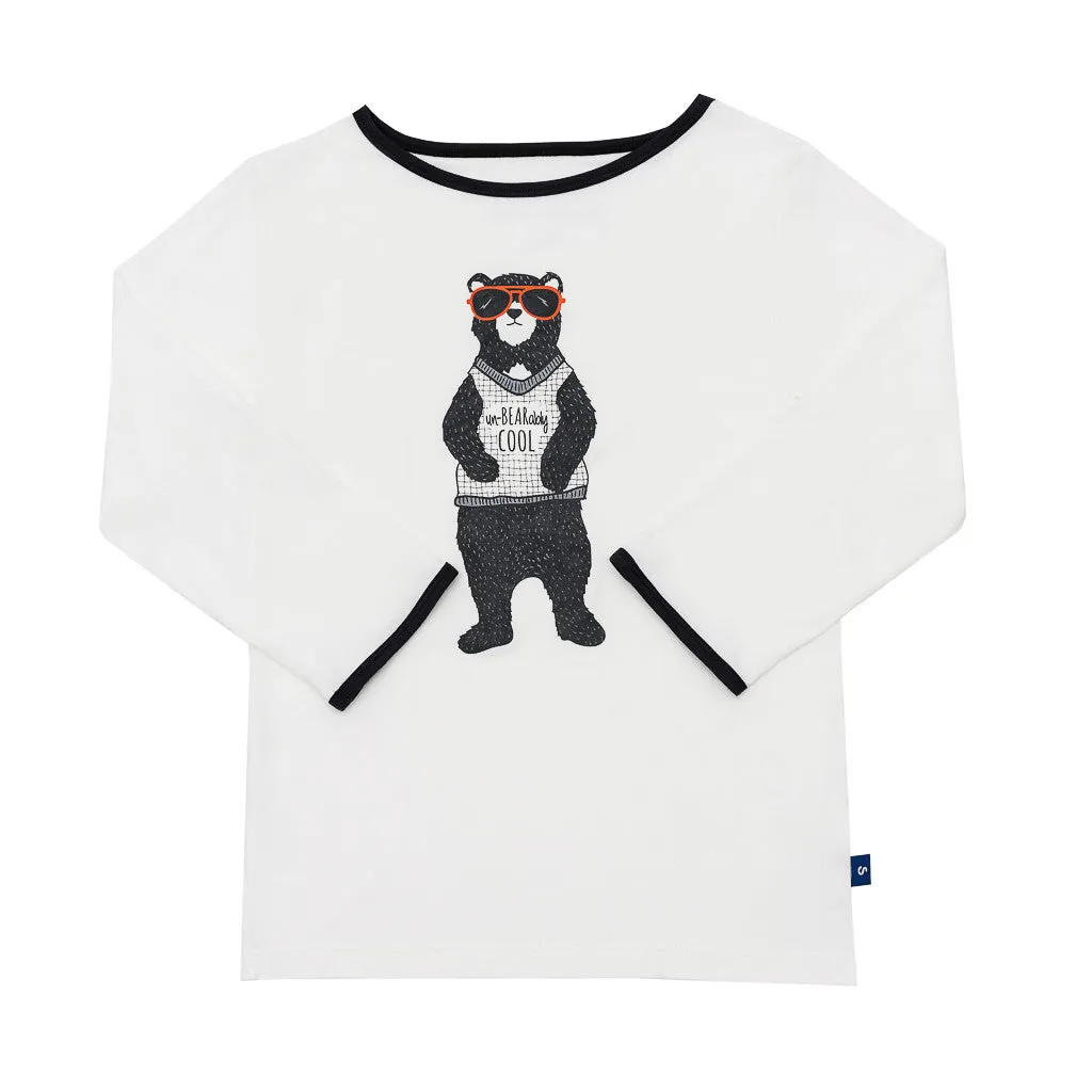 Bamboo long John Pyjamas - Harvey's unbearably cool bear