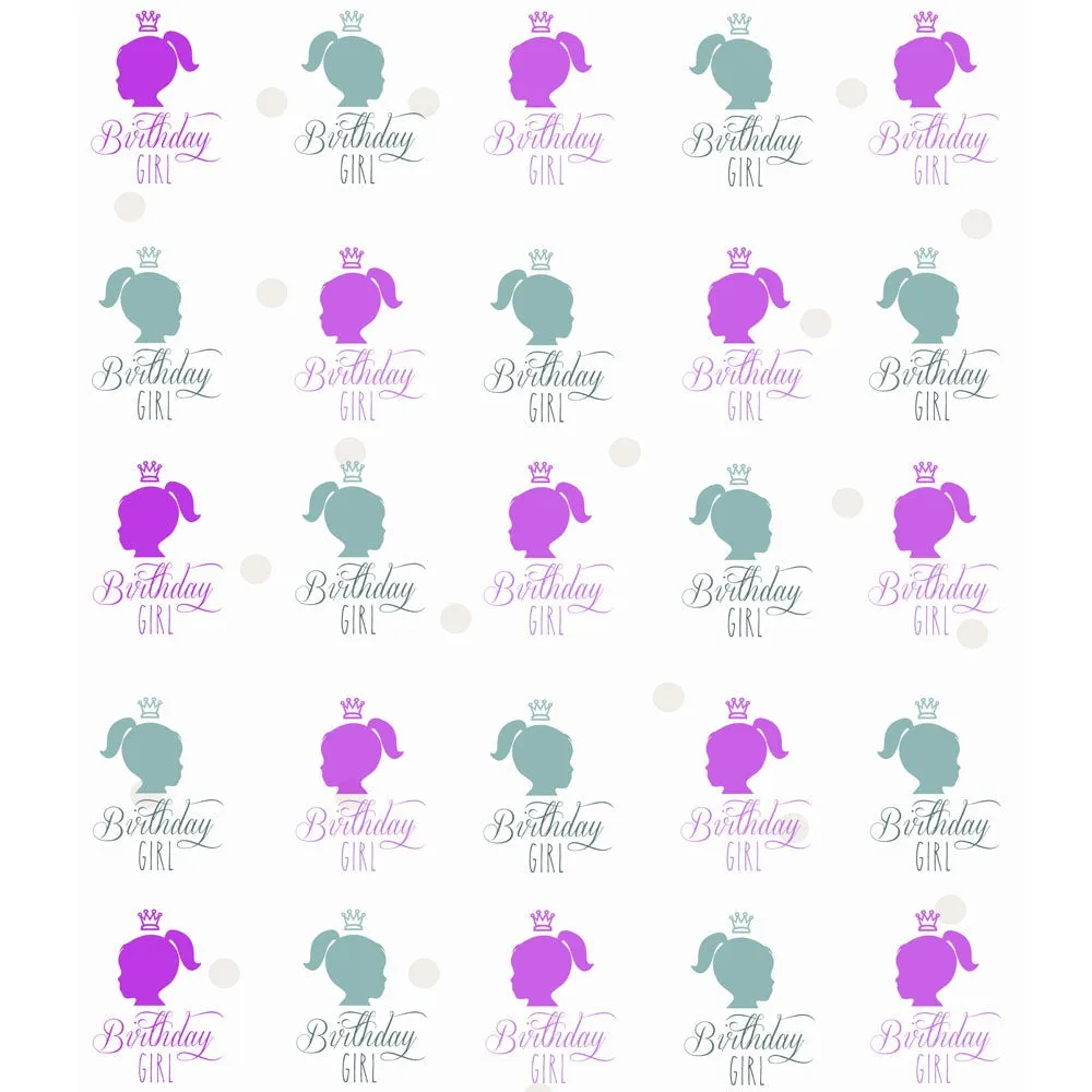 Birthday Girl Birthday Printed Backdrop