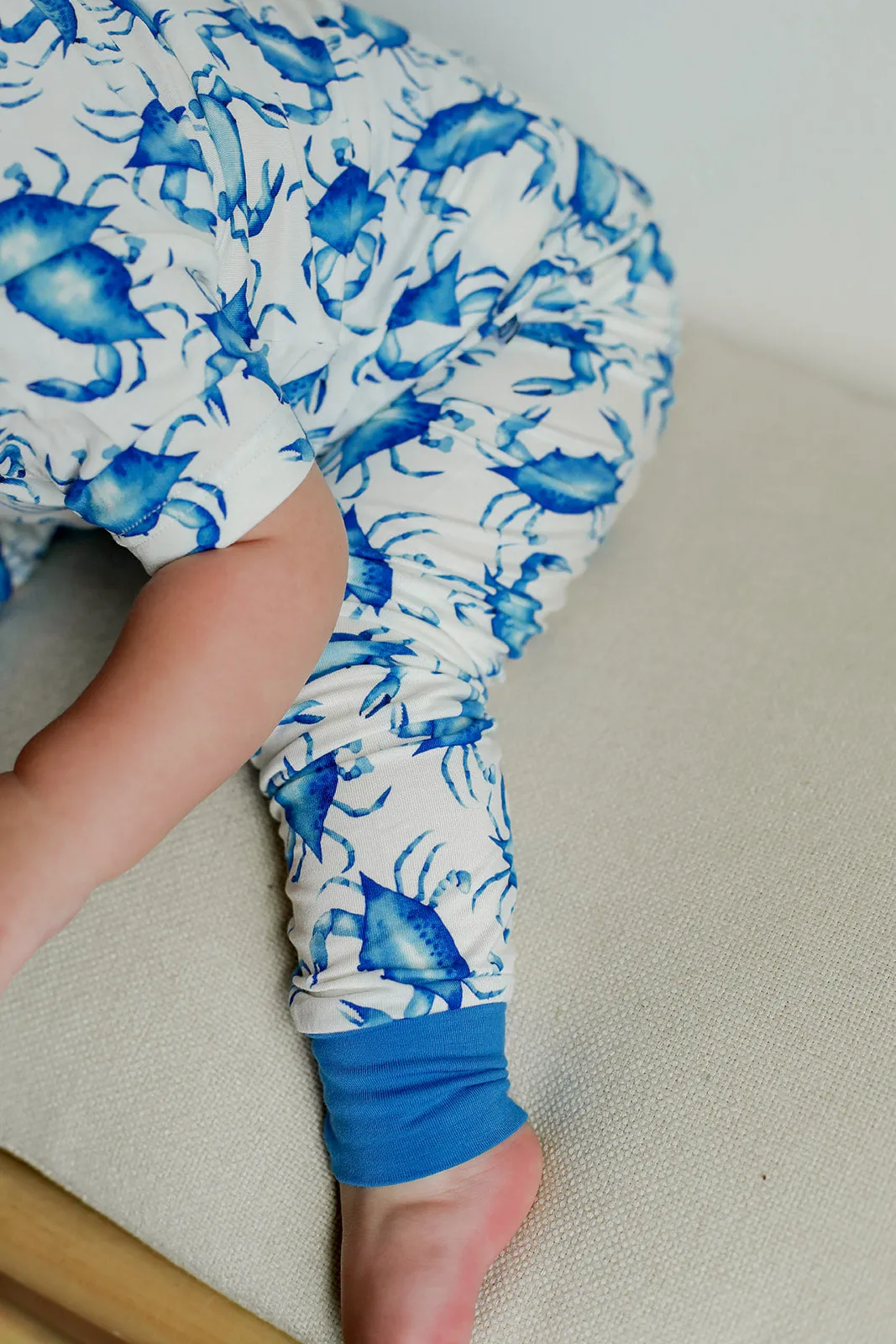 Blue Crab 2 Piece Bamboo Pajama Set