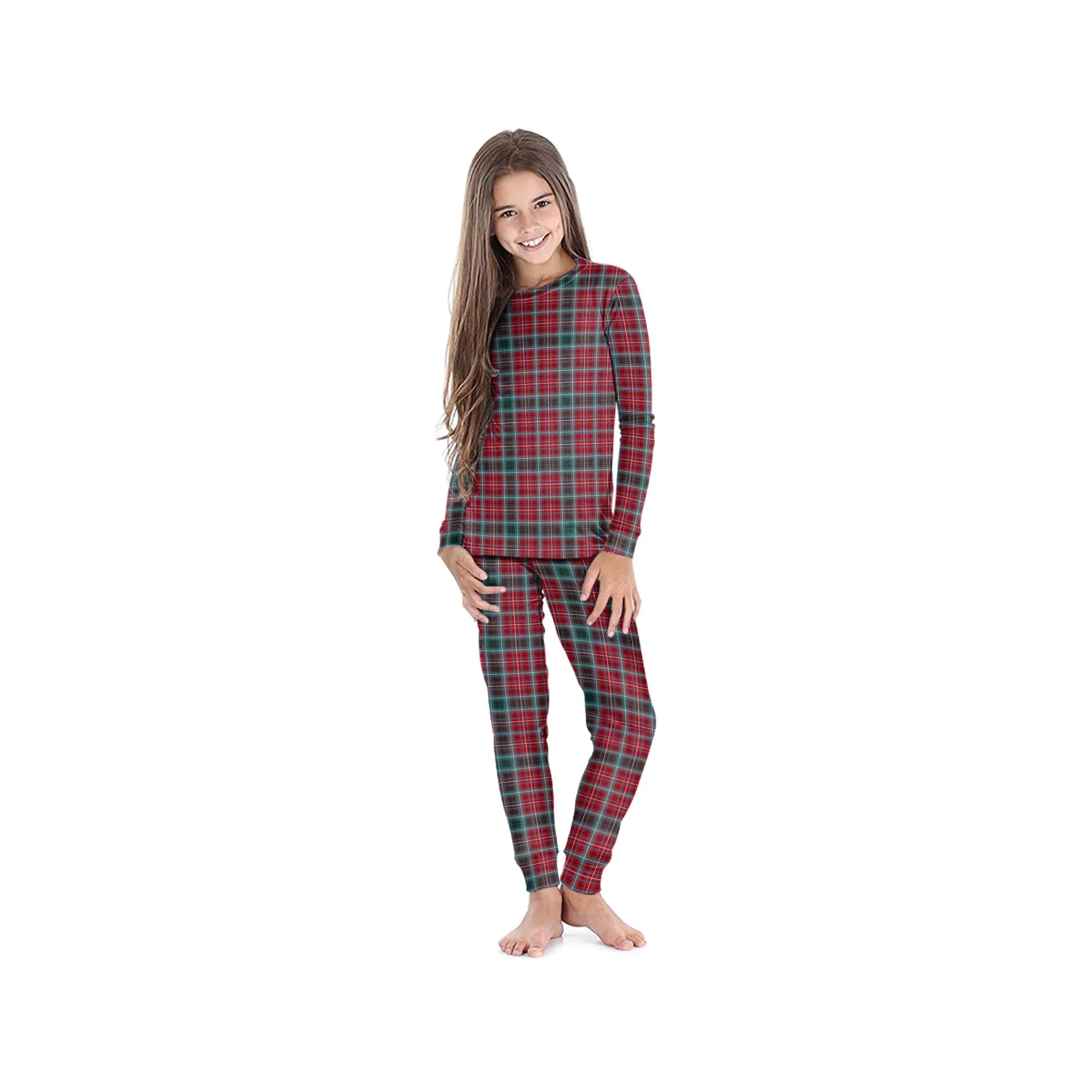 British Columbia Province Canada Tartan Pajamas Family Set