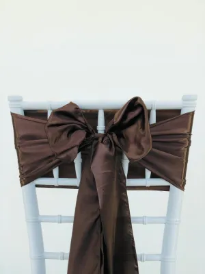 Chocolate Satin Sashes