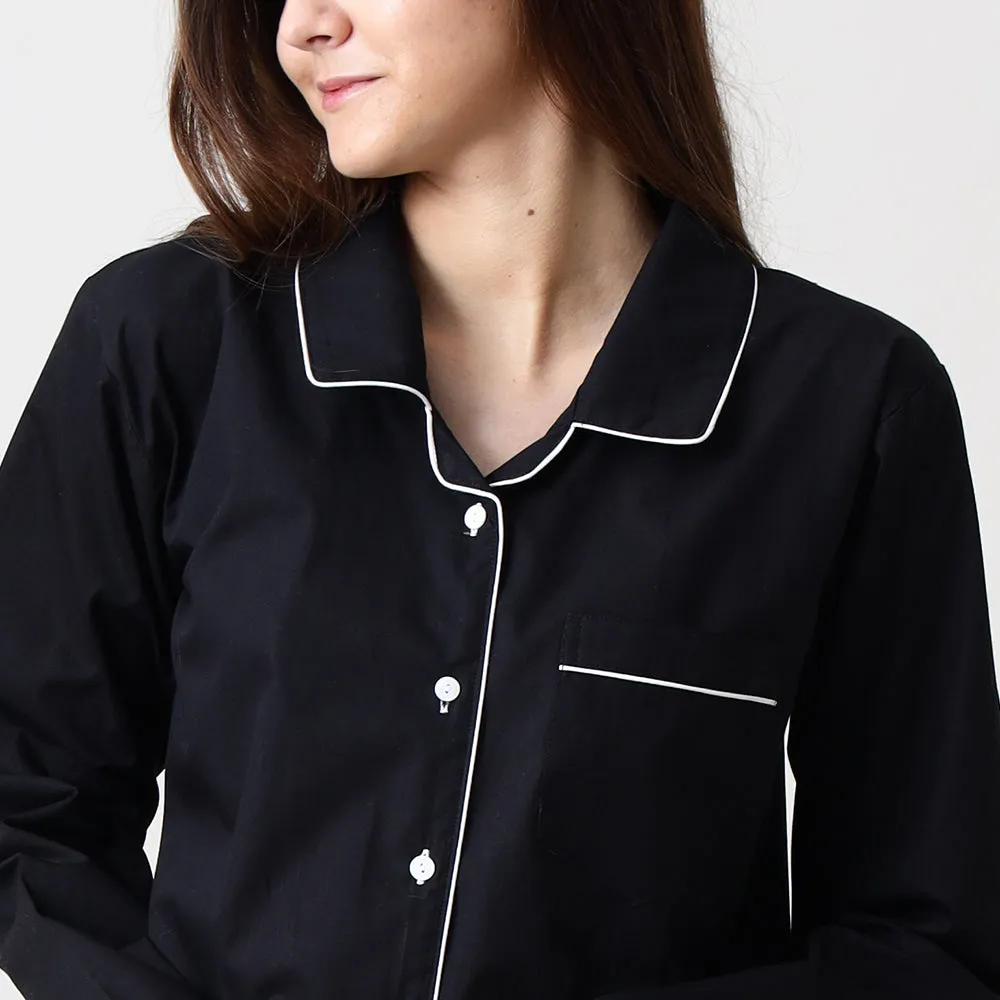 Classic Black Pajama Set for Women