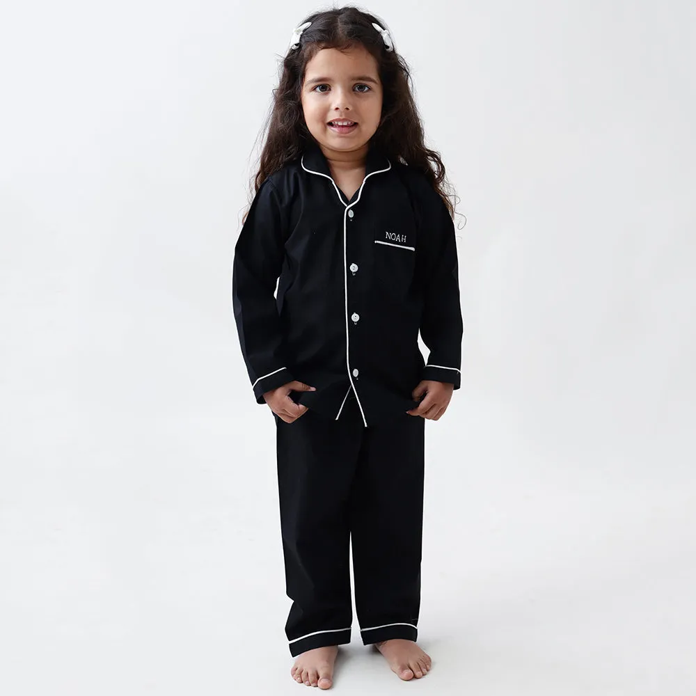 Classic Black Pajama Set