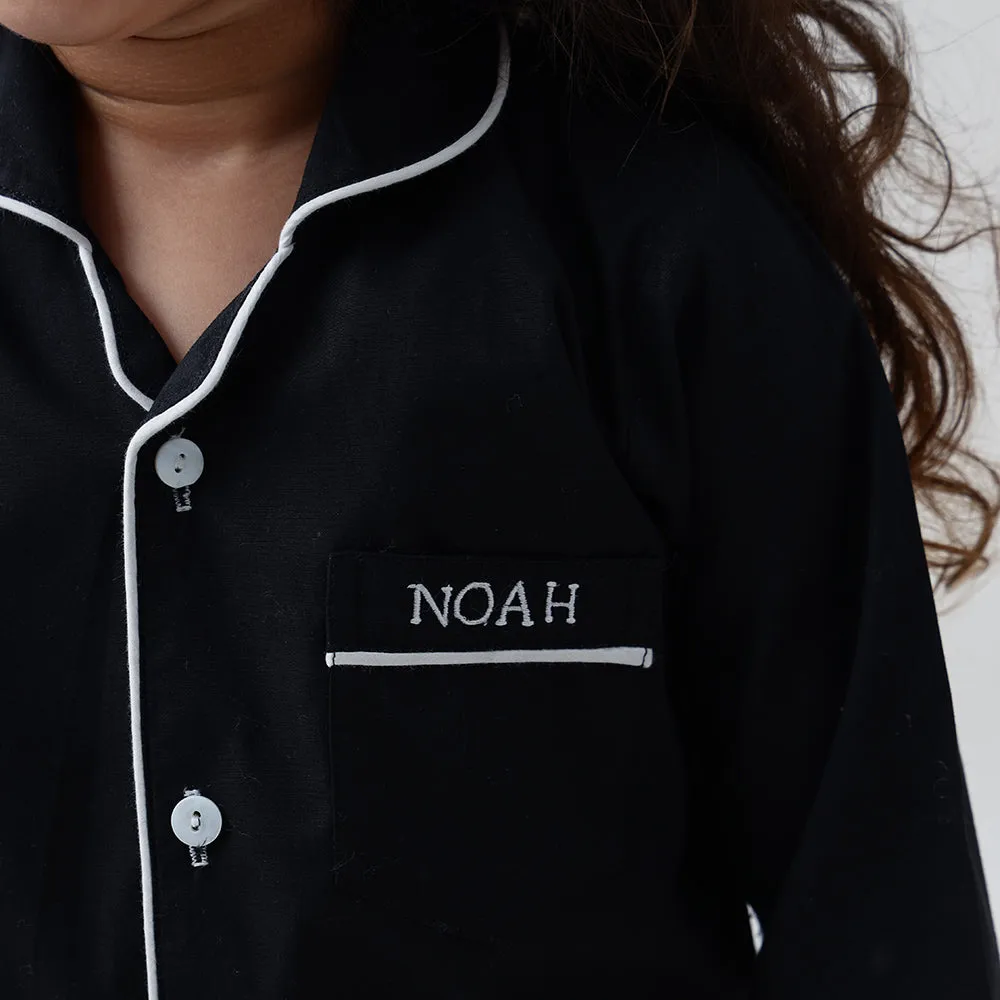 Classic Black Pajama Set