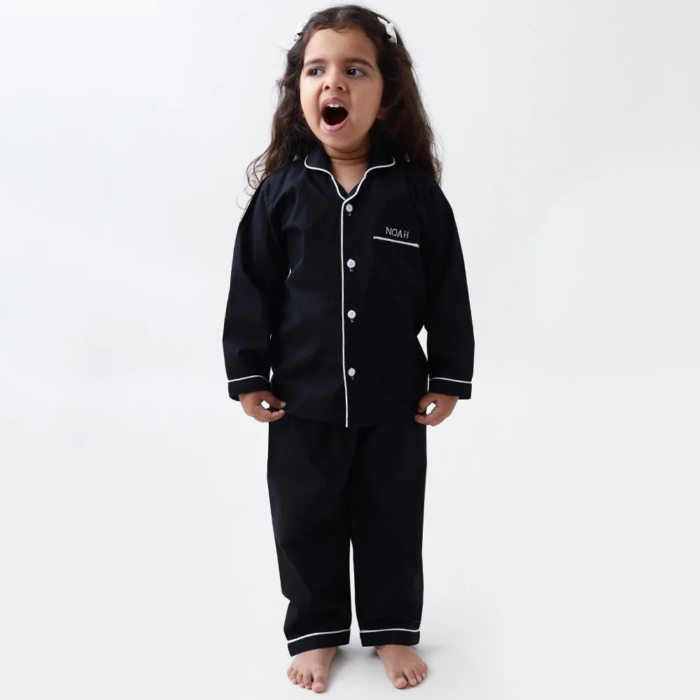 Classic Black Pajama Set