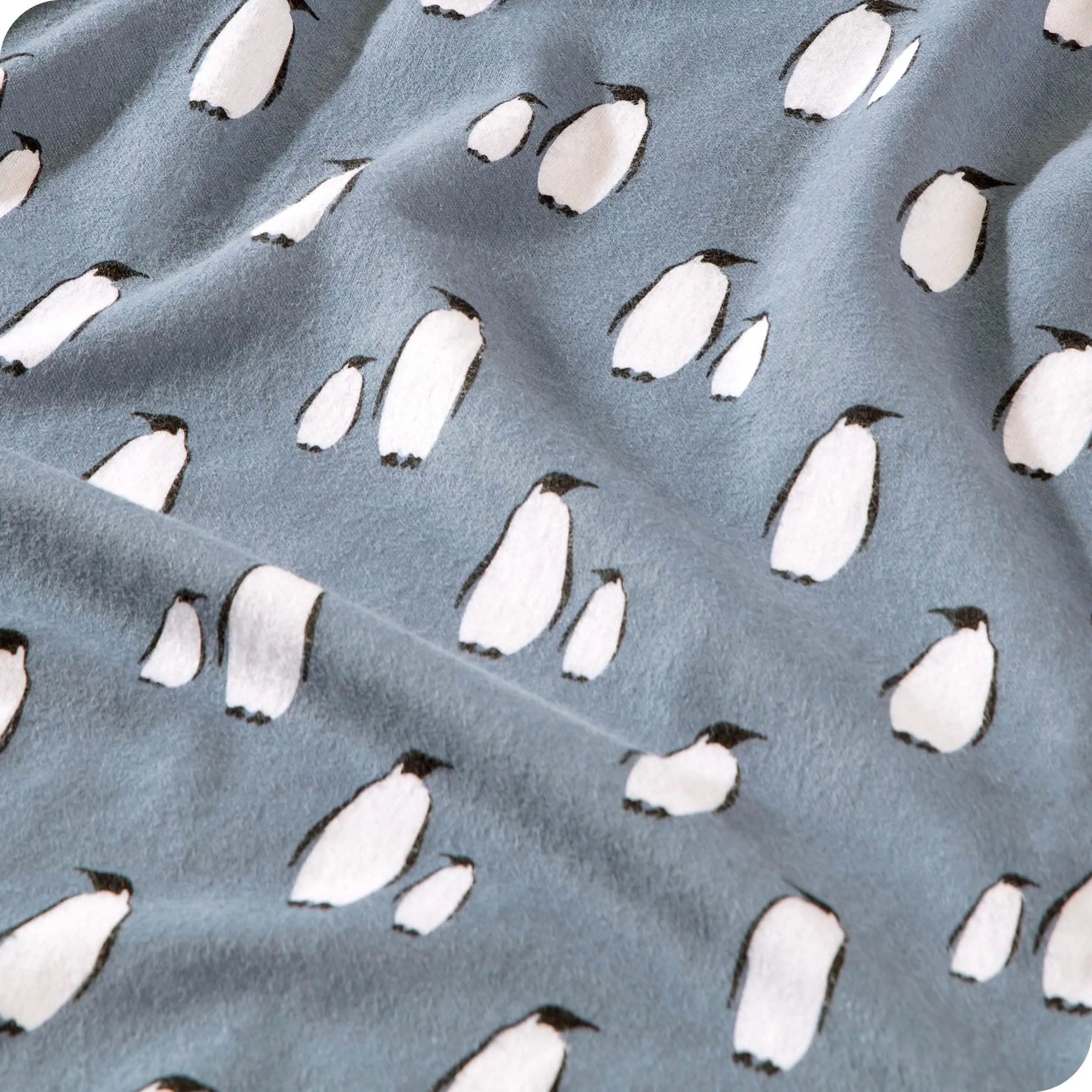 Cotton Flannel Sheet Set - Penquin