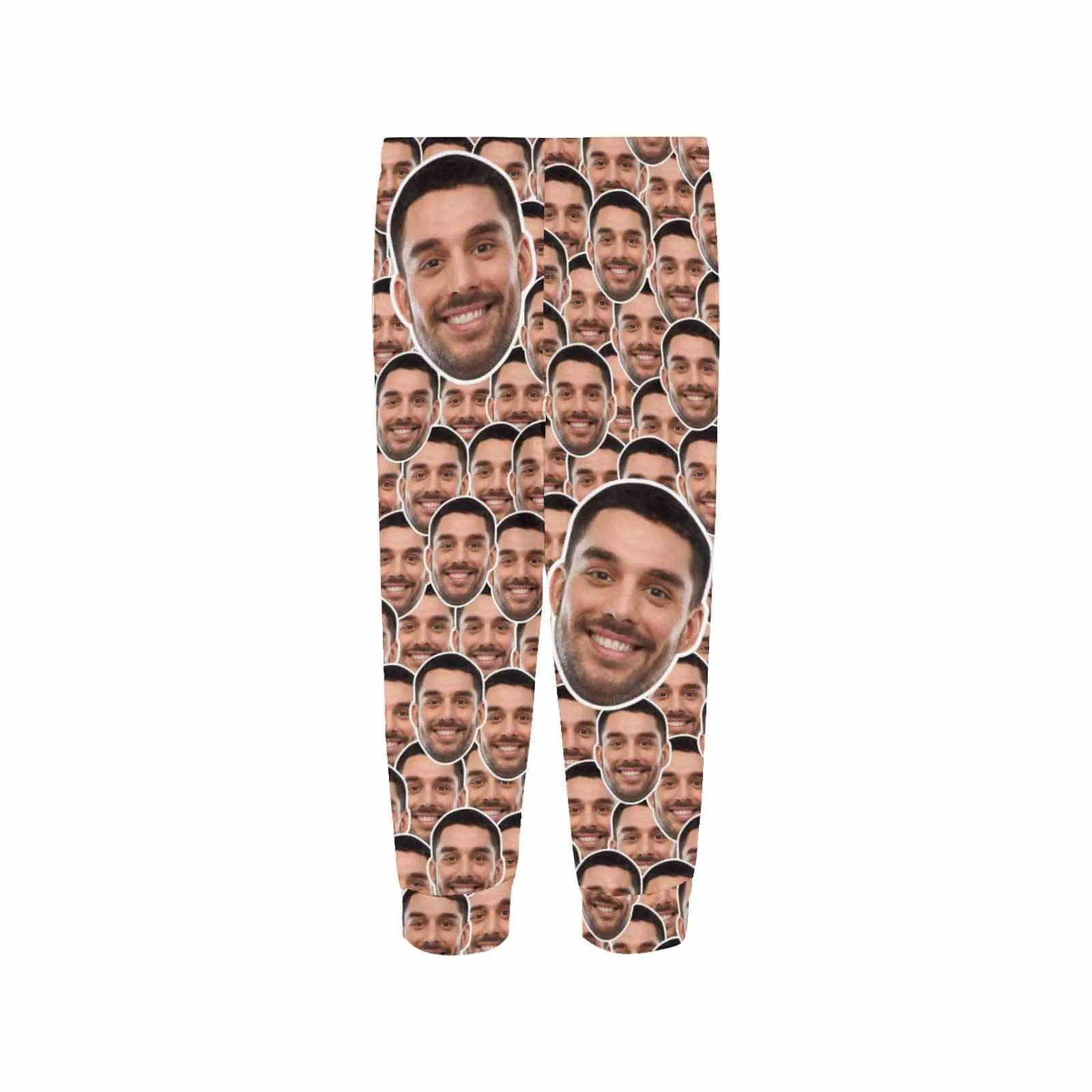 Custom Face Seamless Long Pajama Shirt&Pants Personalized Women's Slumber Party Sleepwear