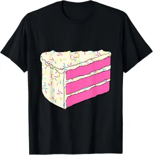 Cute Pink Cake Slice Halloween Costume Food Dress Up Cosplay T-Shirt