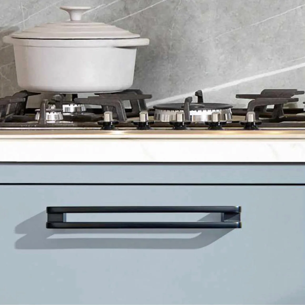 Diversa Limited Edition Matte Black 3-3/4" (96mm) Reveal Cabinet Drawer Pull