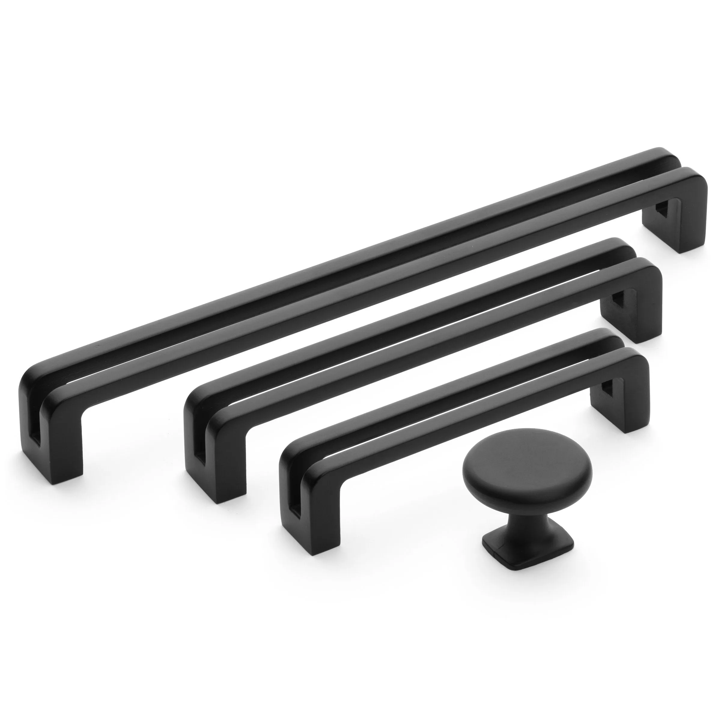Diversa Limited Edition Matte Black 7-1/2" (192mm) Reveal Cabinet Drawer Pull - 10 PACK