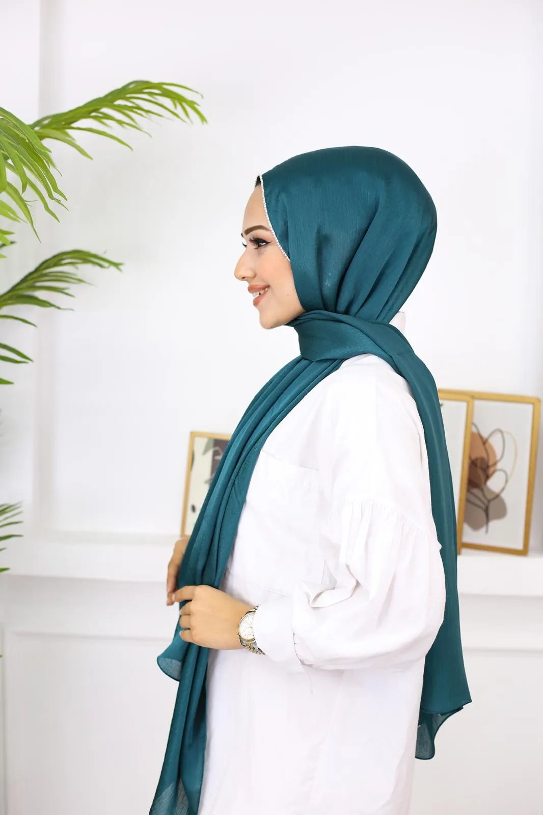 EG Silver Rhinestone Hijab