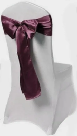 Eggplant Satin Sash