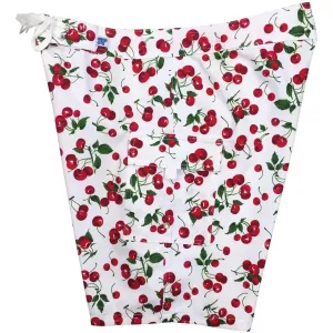 Fixed (Non Elastic) Waist Womens Board Shorts "a la Mode" (White) * CUSTOM *