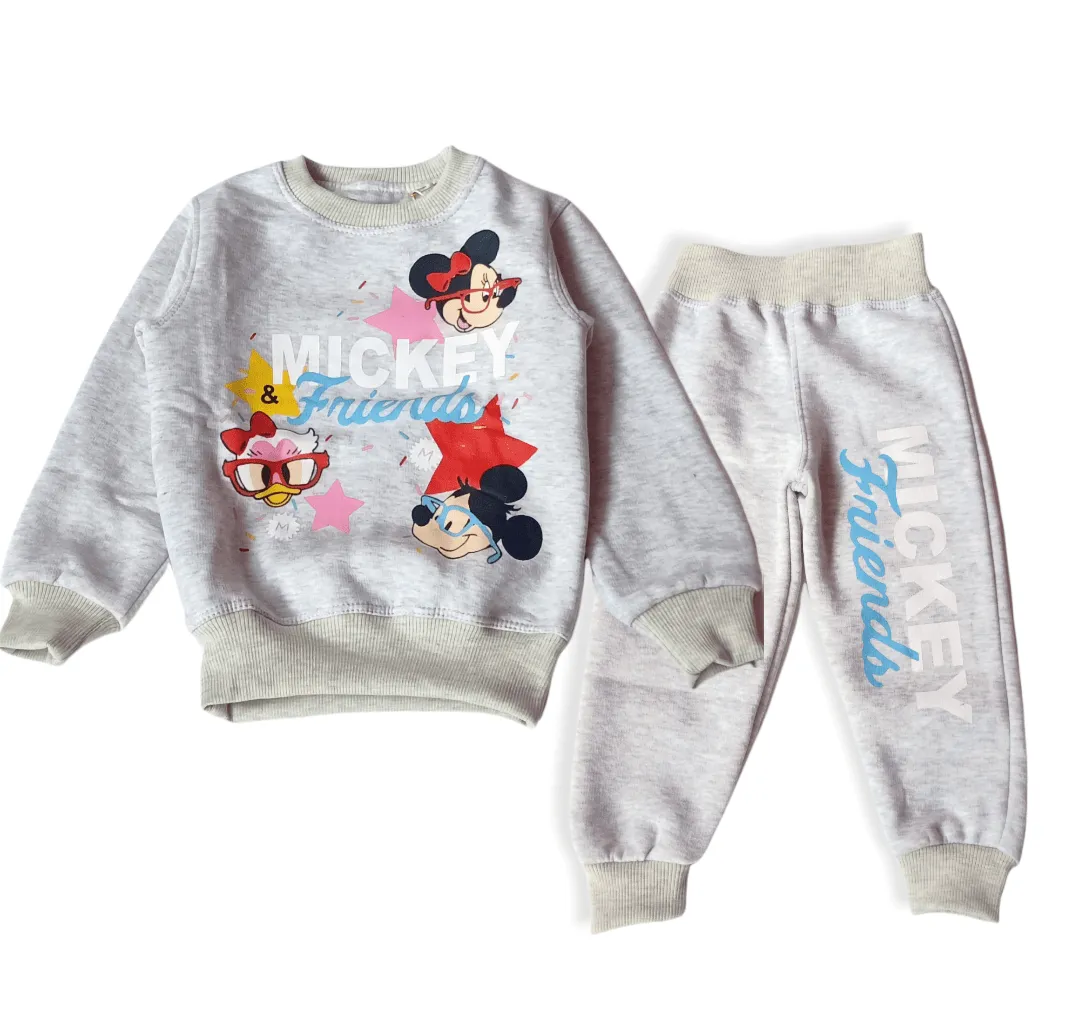 Girls Melton Pajama - Grey