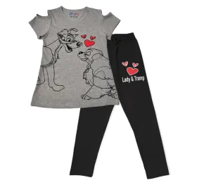 Kids Pajama [Girls] - Lady & Tramp - Grey