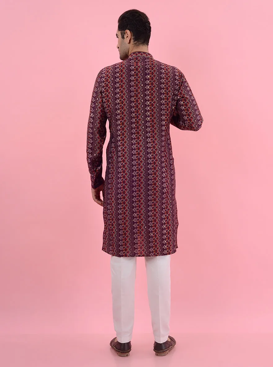Maroon Kurta Pajama | JadeBlue