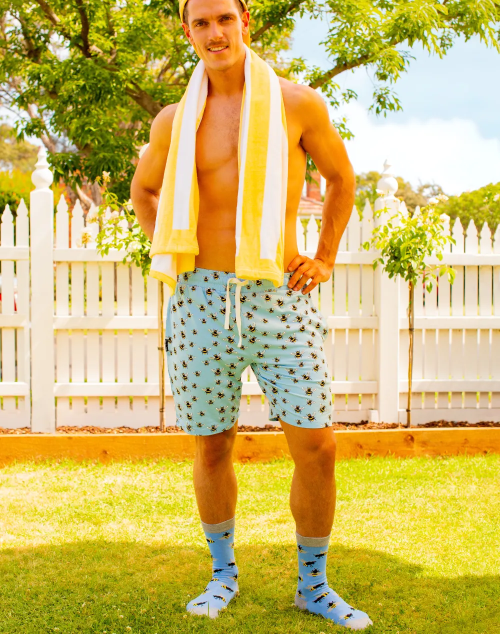 MENS BUMBLEBEE BAMBOO JERSEY SLEEP SHORT