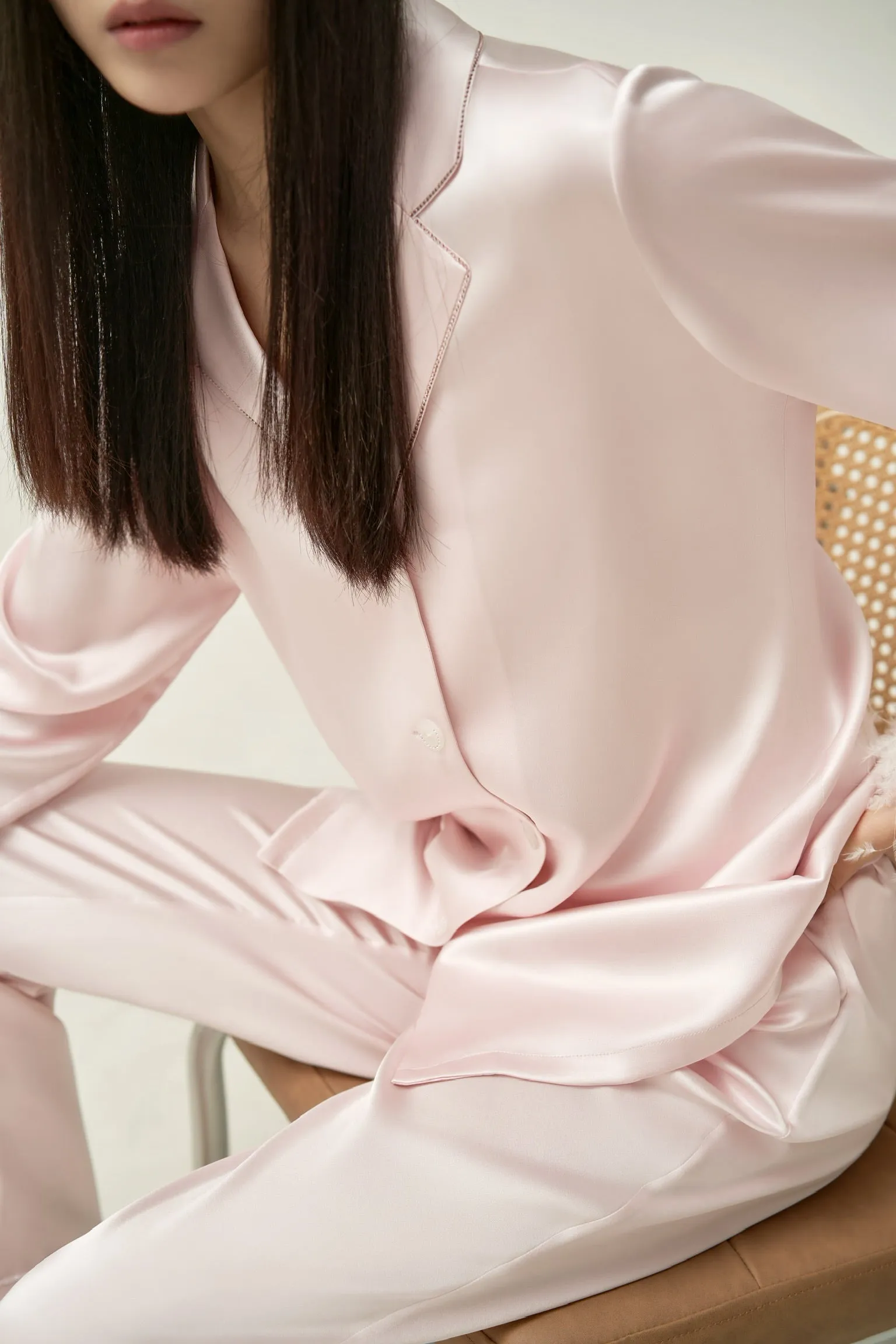 Muse Feather and Crystal Pink Pyjama Set