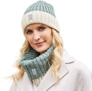 Patrick Francis Celtic Winter Hat for Women, Soft Beanies Irish Knit, One Size Grey