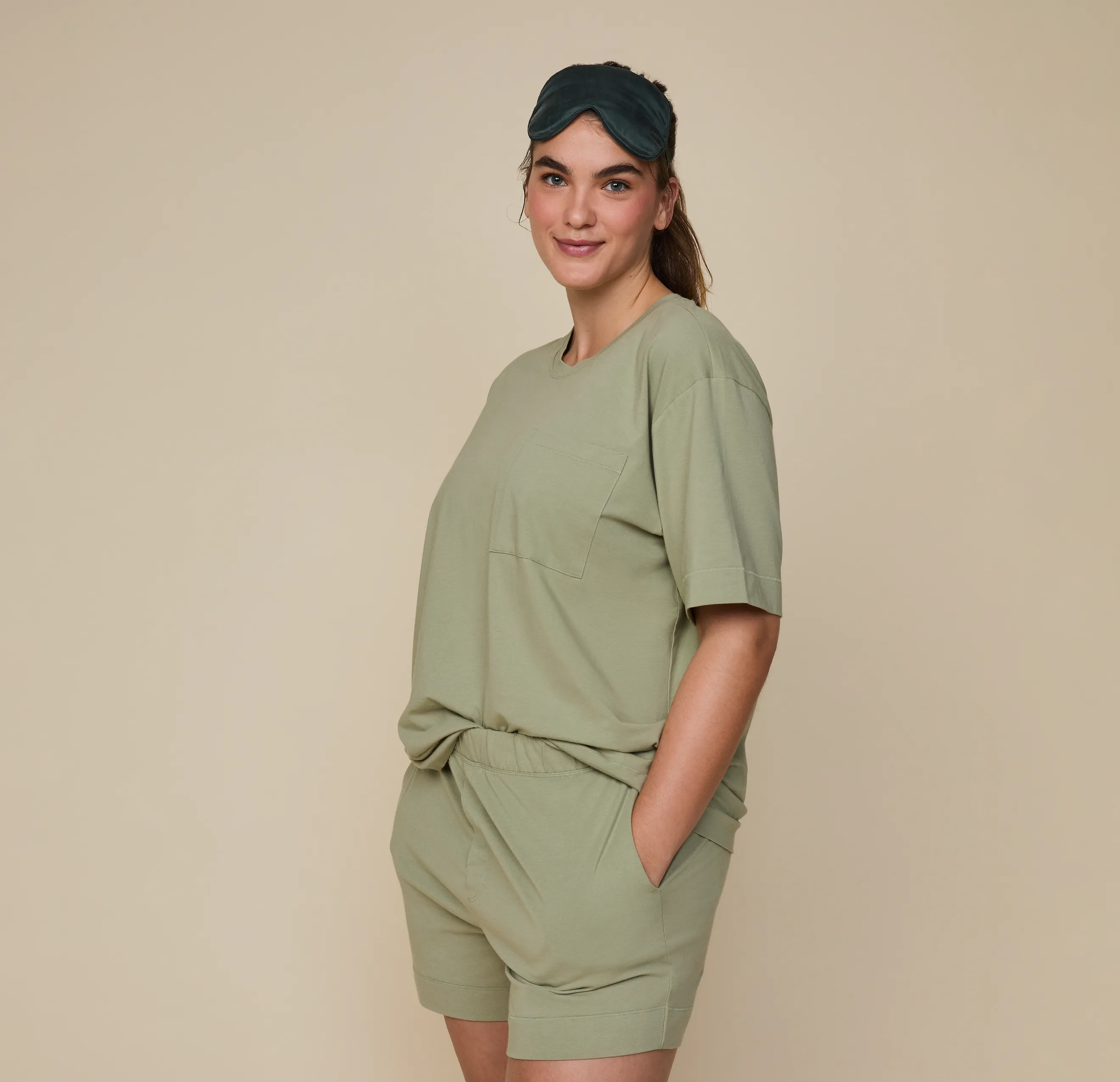 Perfect Pima Pajama T-Shirt - Moss