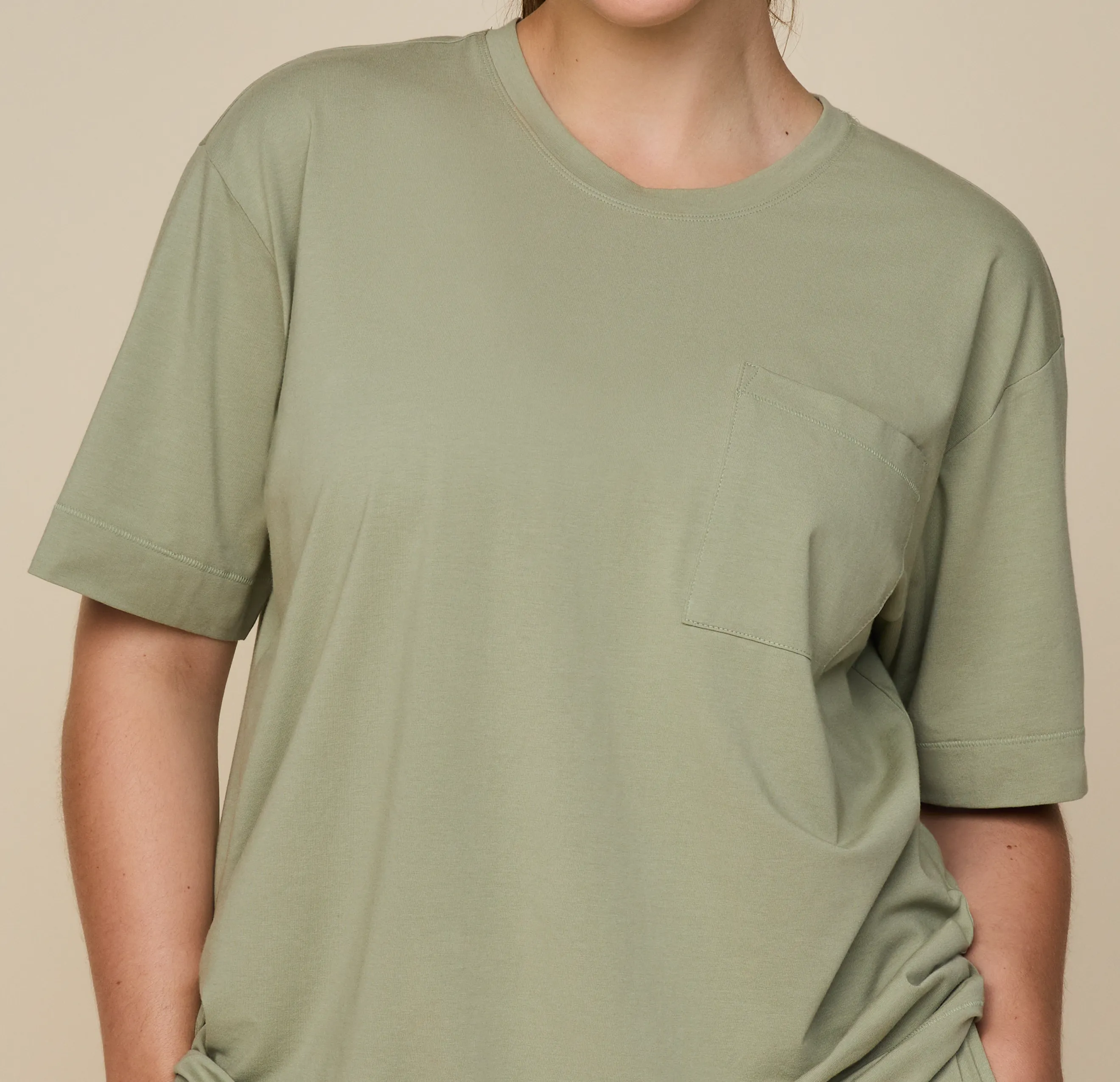 Perfect Pima Pajama T-Shirt - Moss