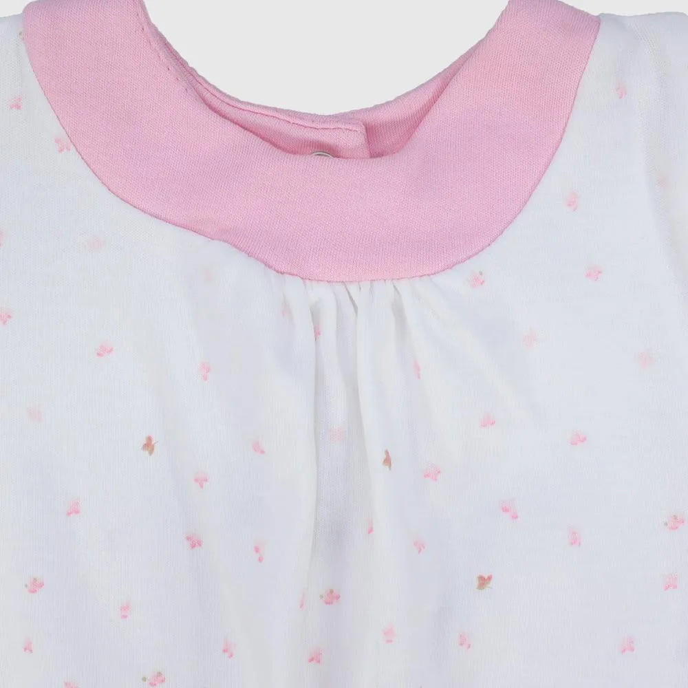 Pinkish Short-Sleeved Romper