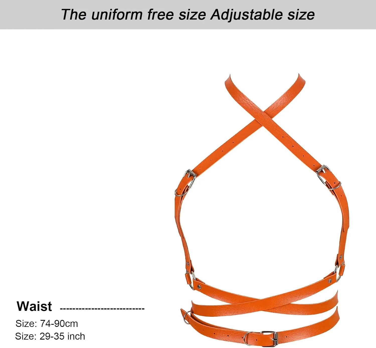 Punk Leather Harness Breast Belts Cross Tops Womens Lingerie Body Fashion Waist Accessories Clothing