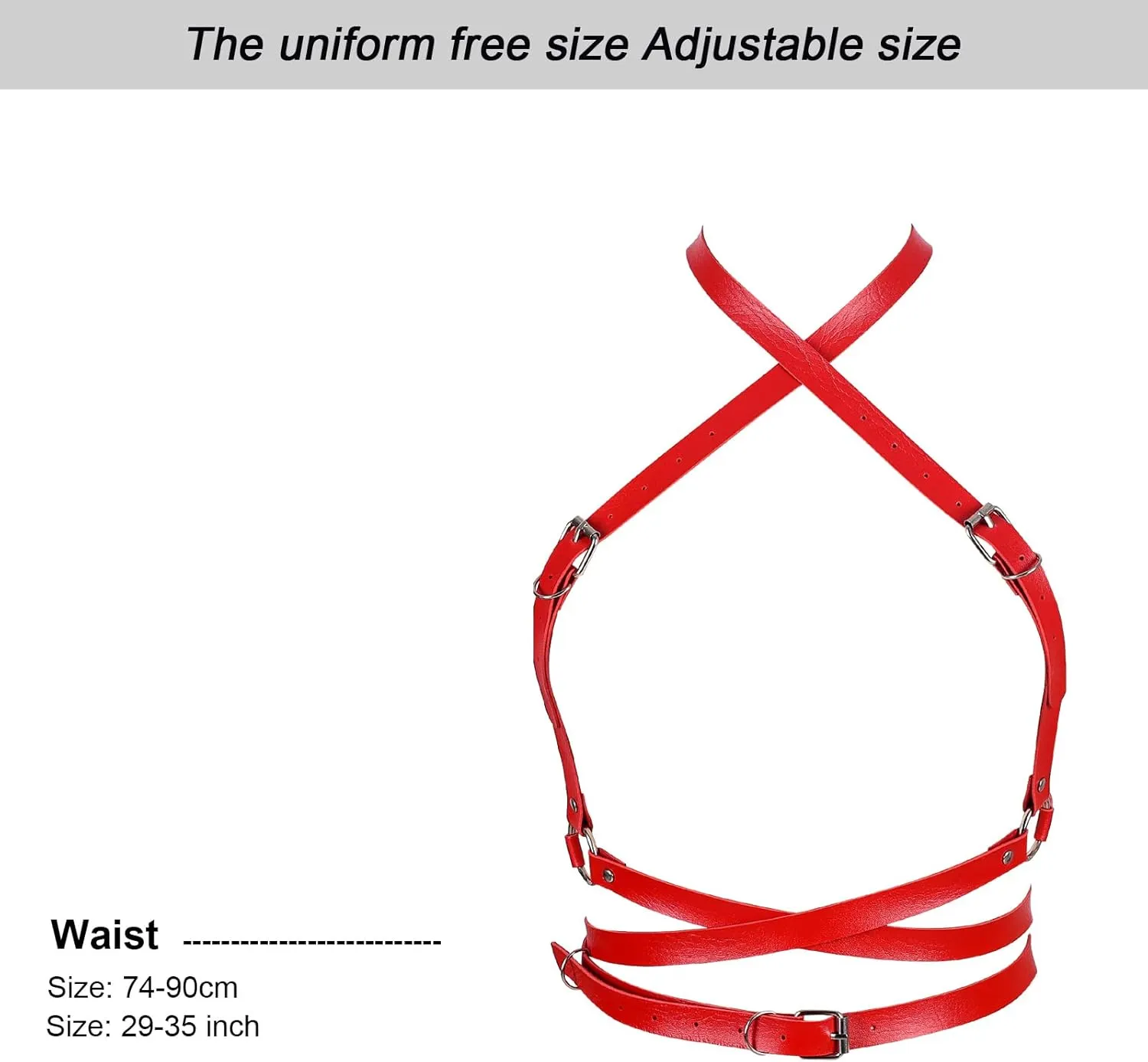 Punk Leather Harness Breast Belts Cross Tops Womens Lingerie Body Fashion Waist Accessories Clothing
