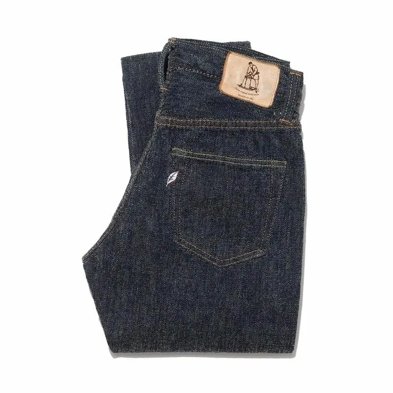 Pure Blue Japan Cotton Chenille Relaxed Taper Jeans