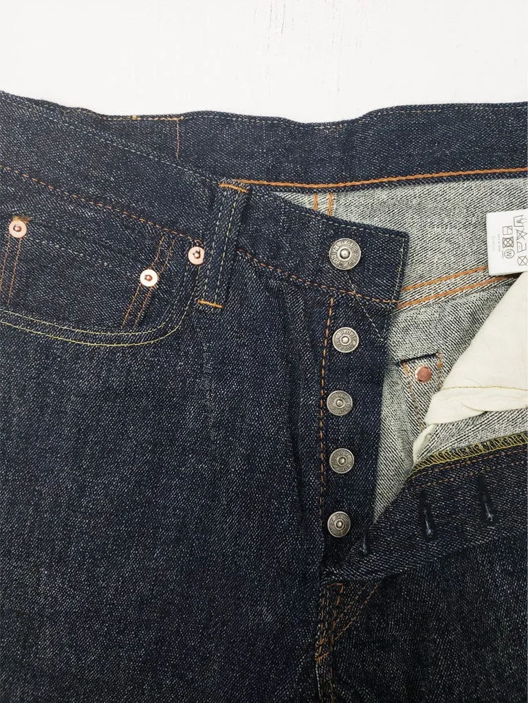 Pure Blue Japan Cotton Chenille Relaxed Taper Jeans