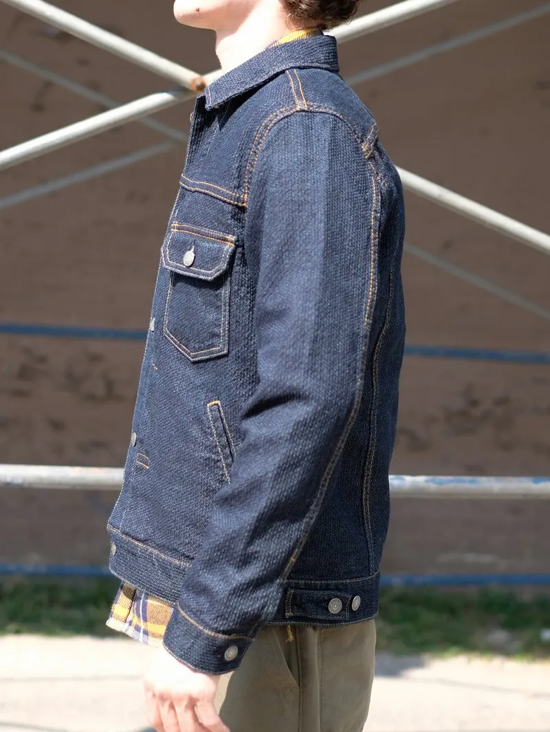 Pure Blue Japan Type 2 Sashiko 6117-ID Indigo/Indigo Jacket