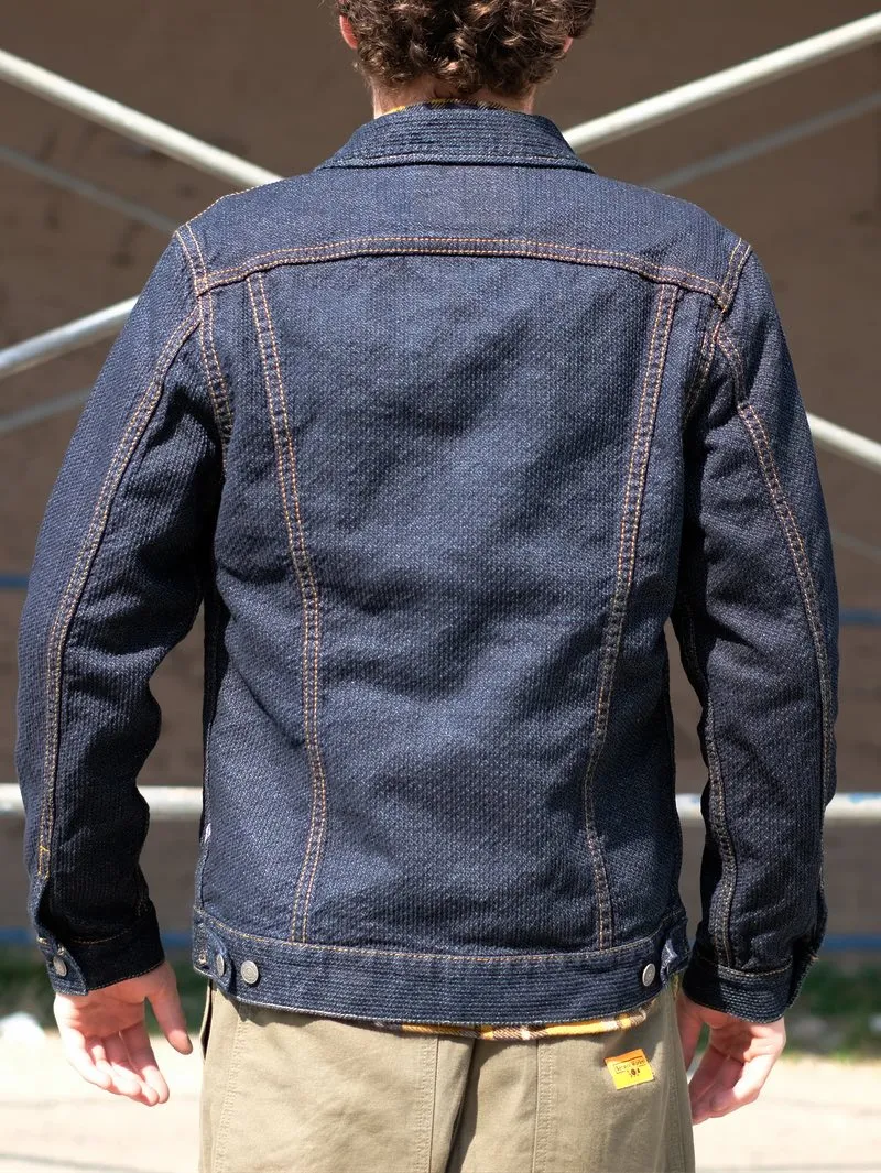 Pure Blue Japan Type 2 Sashiko 6117-ID Indigo/Indigo Jacket