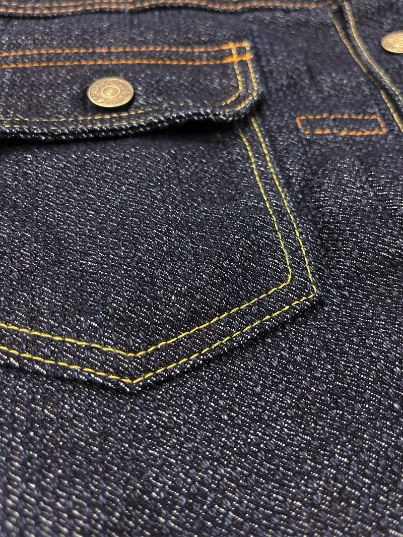 Pure Blue Japan Type 2 Sashiko 6117-ID Indigo/Indigo Jacket