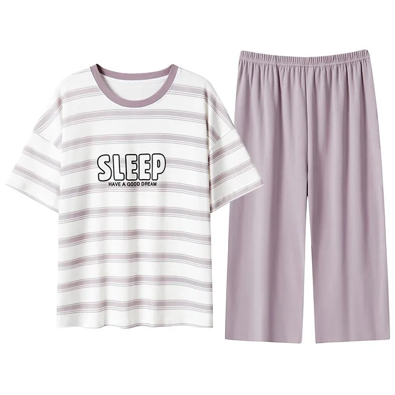 Pure Cotton Comfortable Round Neck Pullover Simplicity Lounge Set