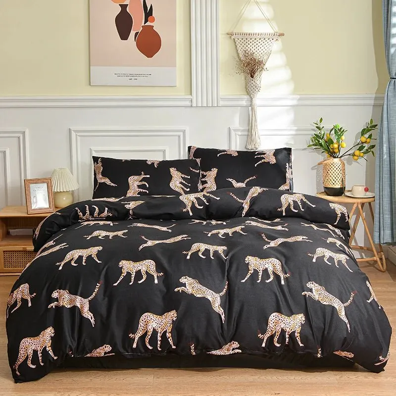 Quilt Cover Sets & Striped Duvet Cover with Pillowcase
