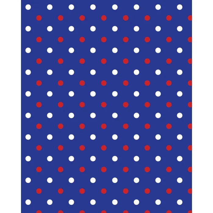 Red & White Polka Dots Printed Backdrop