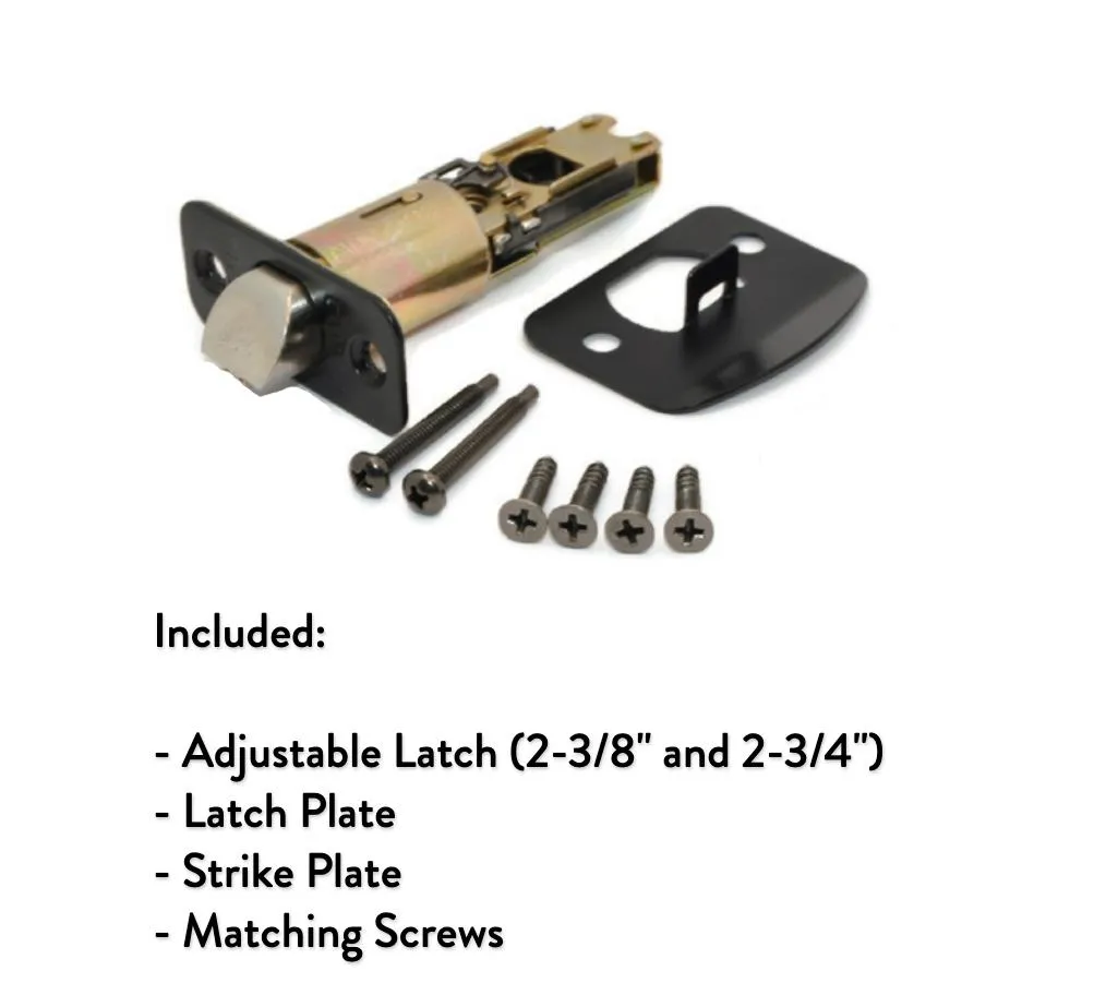 Richmond Privacy Door Lever, Matte Black