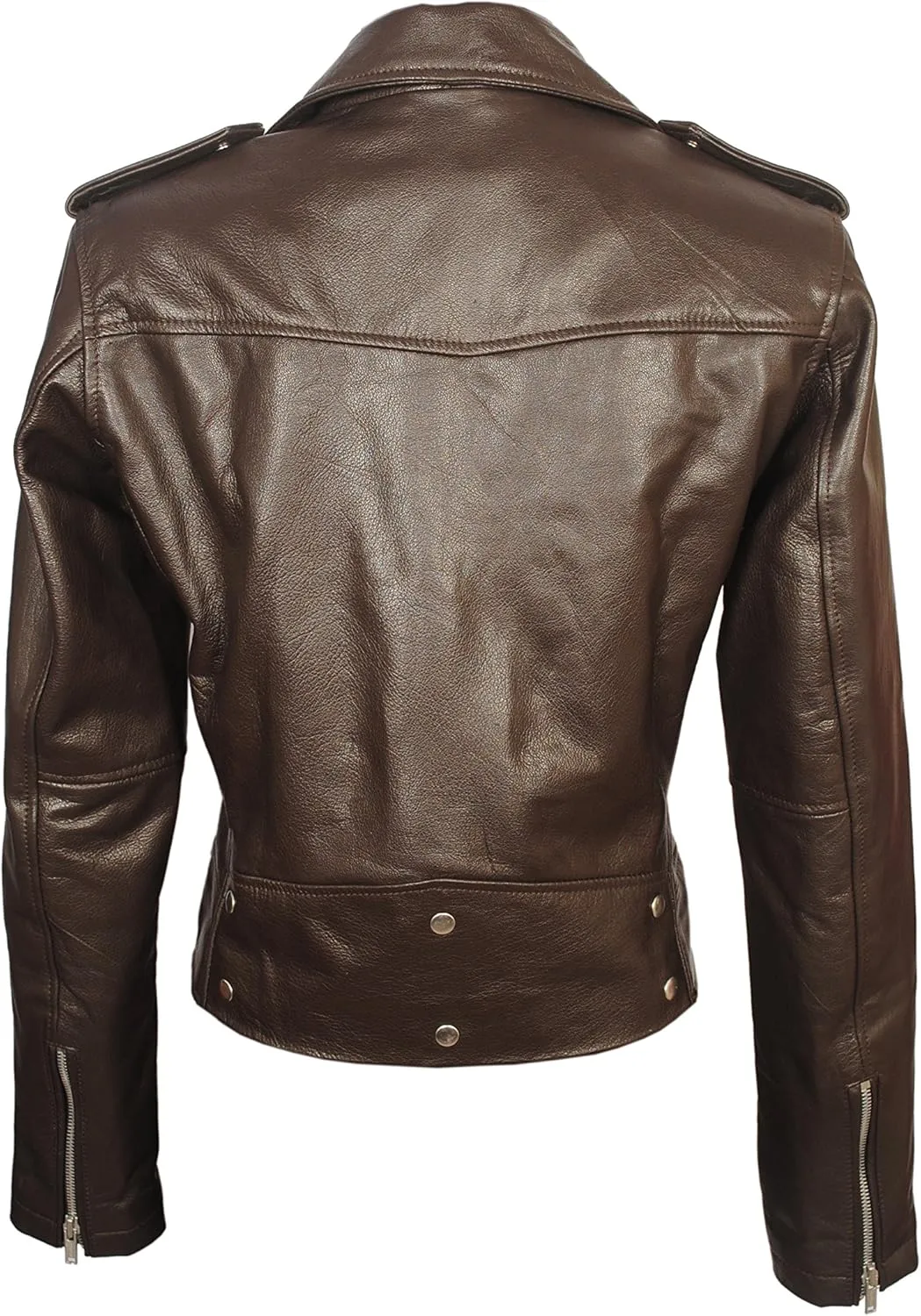 SID Women's Lambskin Leather Biker Black Jacket