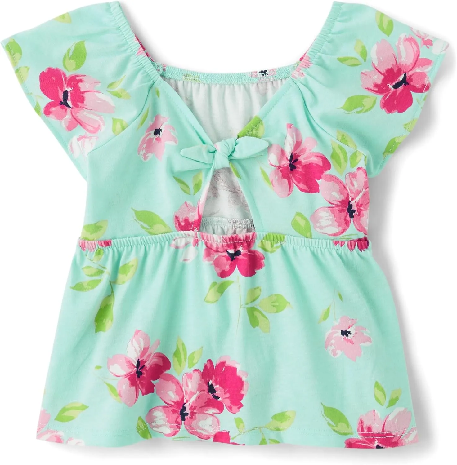 The Children's Place Baby Girls' and Toddler Short Sleeve Flutter Shirt