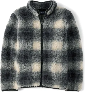 The Children's Place Boys' Cozy Sherpa Full-Zip Jacket