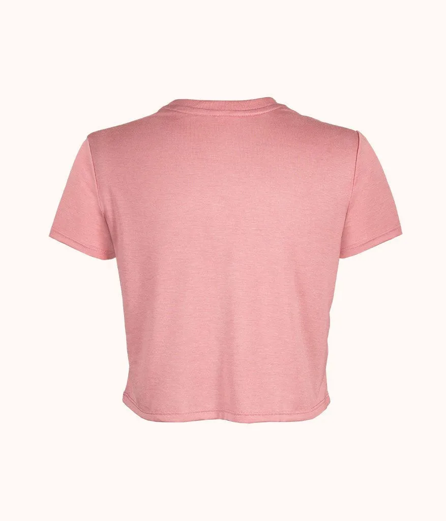 The Cropped Tee: Mauve