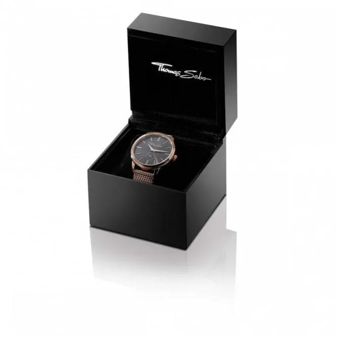 Thomas Sabo Glam & Soul Moonphase Black Womens Watch WA0327-209-203