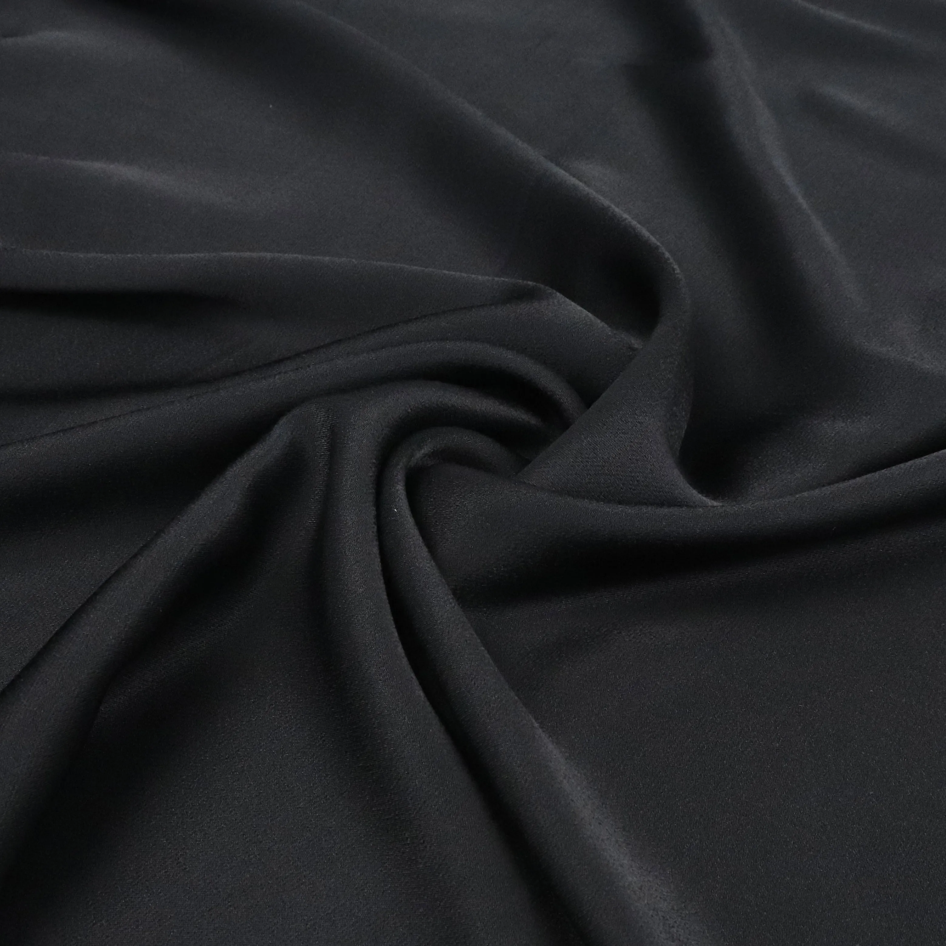 Viscose Satin - Black