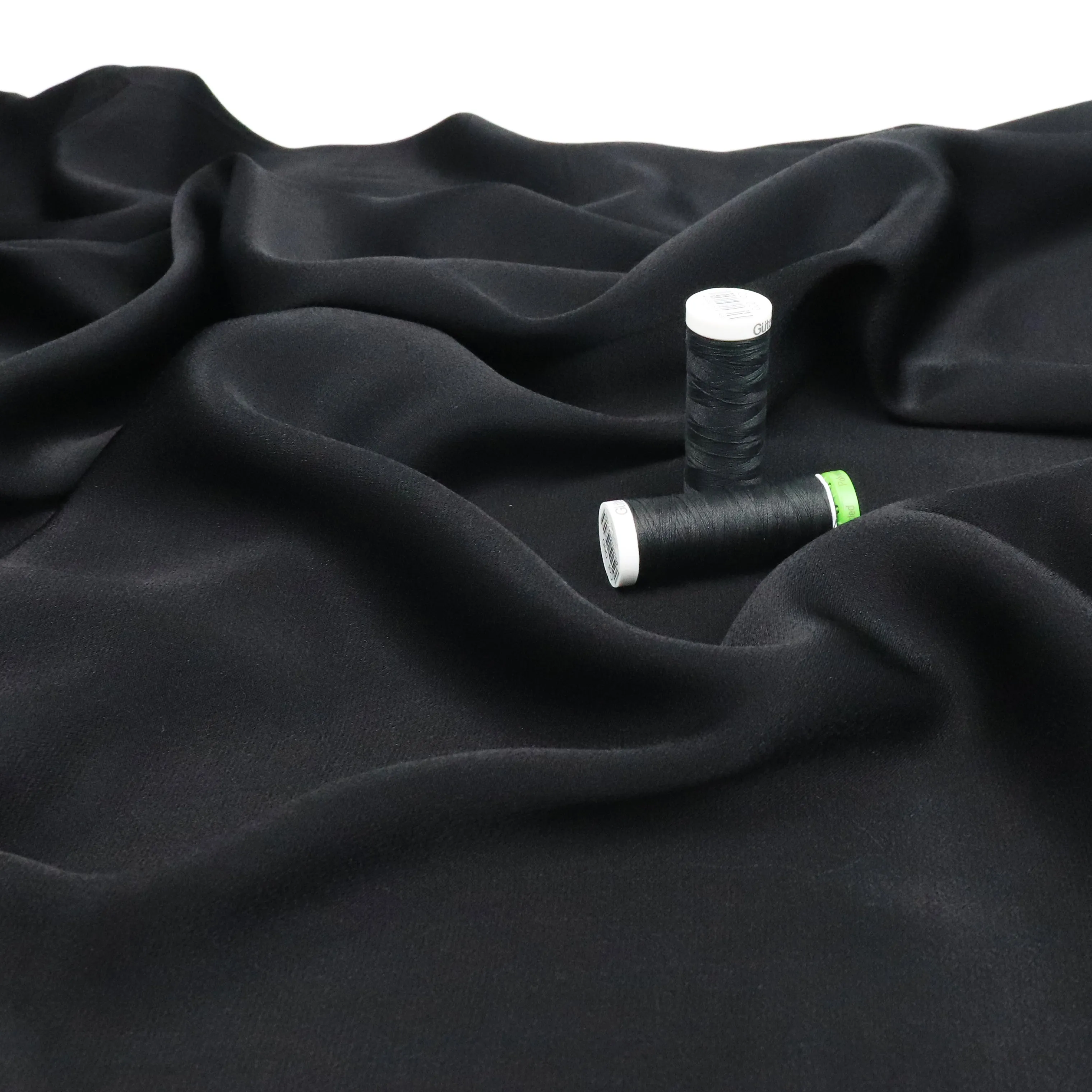 Viscose Satin - Black